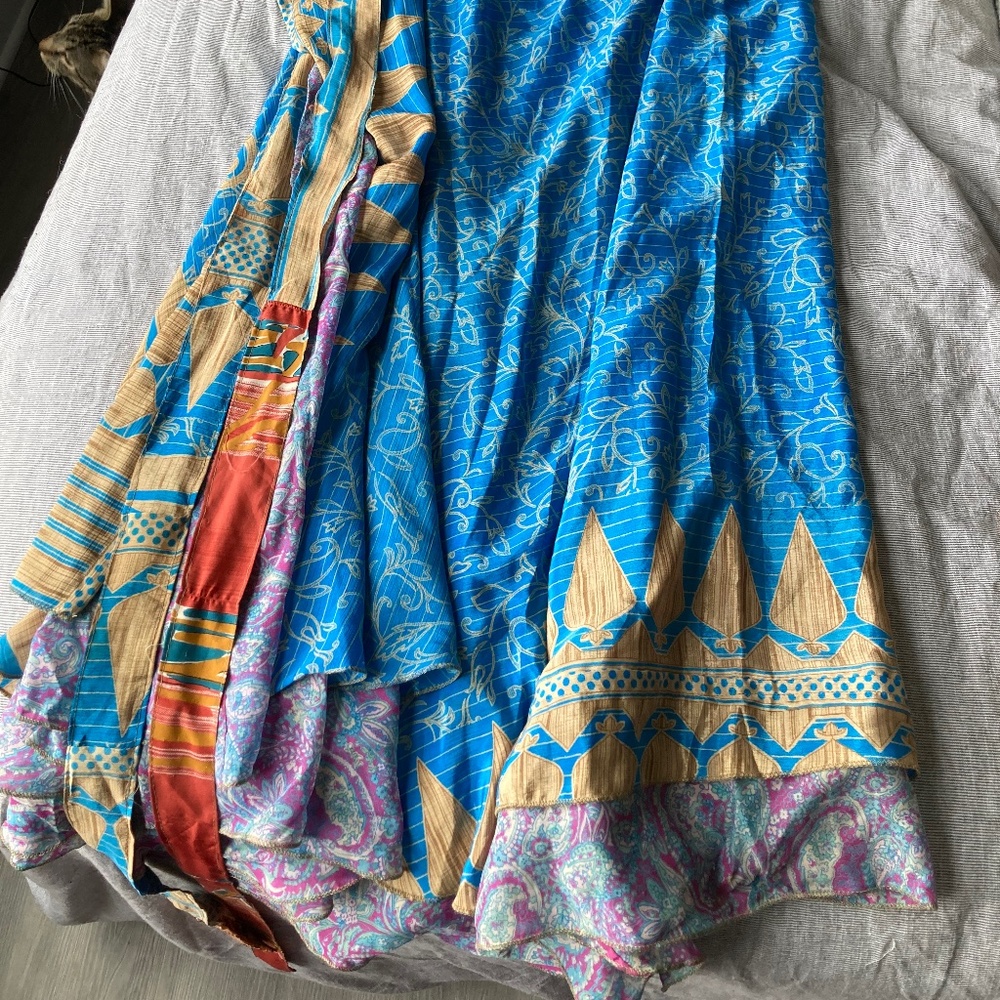 Sari wrap skirt